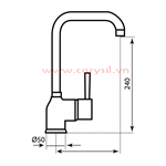 Vòi Rửa Chén Carysil G-2551 (màu muối ớt, xám tro, đen)